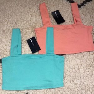 Pair of Neon crop tops